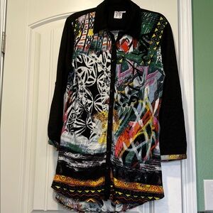 Parsley & Sage Multicolor Abstract Shirt